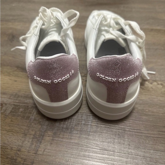 Women's Golden Goose sneakers in white and pink glitter. - Picture 9 of 11